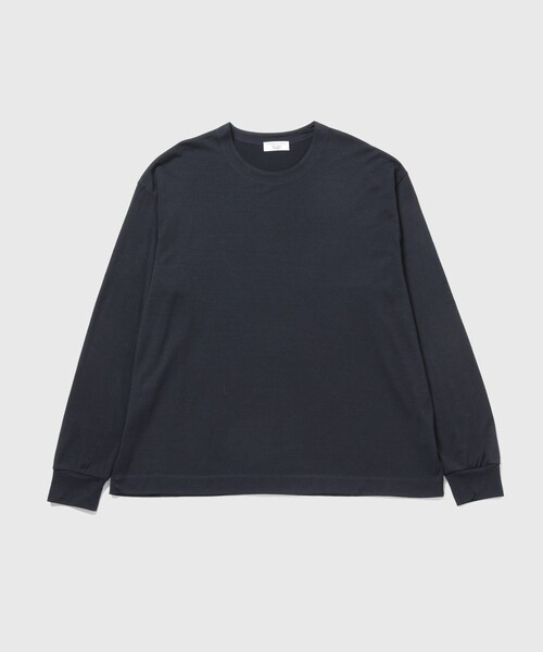 ADAM ET ROPE'(アダムエロペ)の「【NIKKE】ウール天竺 ロングスリーブ ニットT(Tシャツ/カットソー・メンズ・ブラック/ネイビー・L/M)」の13枚目の写真