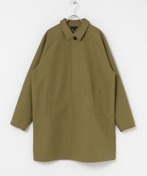 ITEMS URBANRESEARCH(アイテムズ アーバンリサーチ)の「撥水×防風 3Layerバルカラーコート(ステンカラーコート・メンズ・BLACK/DARK BEIGE・M/L)」の13枚目の写真
