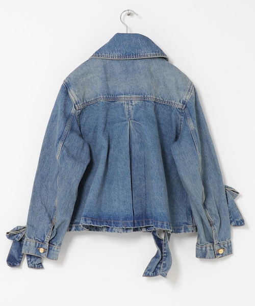 URBAN RESEARCH(アーバンリサーチ)の「GANNI TINT RIGID DENIM BOW JACKET(デニムジャケット・レディース・MID BLUE・36/38)」の6枚目の写真