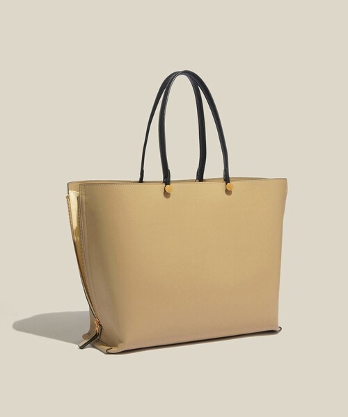 ROPE'(ロペ)の「【E'POR】Y BAG Wide/A4対応・通勤(トートバッグ・レディース・ベージュ/ブルー系・F)」の8枚目の写真
