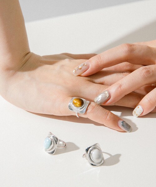 URBAN RESEARCH（アーバンリサーチ）の「MARIHA　Wish Stones リング S（リング・レディース・タイガーアイ/ハウライト・3/5）」の12枚目の写真