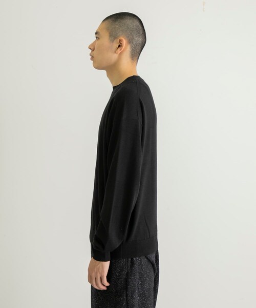 URBAN RESEARCH(アーバンリサーチ)の「coupronde イタリアンウールシルクカシミアニット(ニット/セーター・メンズ・BROWN/O RED/ECRU/BLACK・46/48)」の12枚目の写真