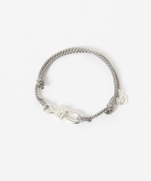 URBAN RESEARCH(アーバンリサーチ)の「XOLO ROPE LINK SILK BRACELET(ブレスレット・メンズ・BLK/GRY35/NVY/BGD・Free)」の2枚目の写真