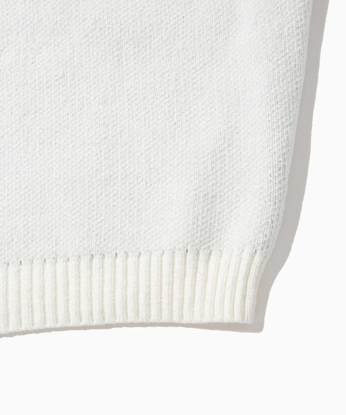 ADAM ET ROPE'（アダムエロペ）の「【X-PARIS/エックスパリ】PAR JACQUARD BOAT-NECKED CHENILLE KNIT SWEATER（ニット/セーター・メンズ・ブラック/ホワイト・M/S）」の8枚目の写真