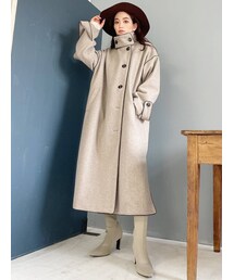 GYDA | 2way standcollarパイピングコート(その他アウター)