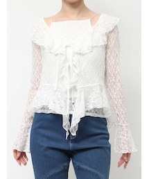 dazzlin | ラッフルヘムレースアンサンブル(その他トップス)