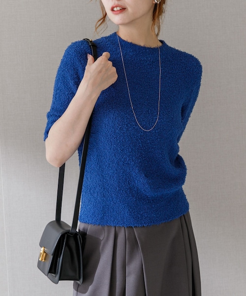 URBAN RESEARCH ROSSO（アーバンリサーチロッソ）の「コットンシャギーハイネックプルオーバー（ニット/セーター・レディース・WHITE/ORANGE/BLUE・FREE）」の2枚目の写真