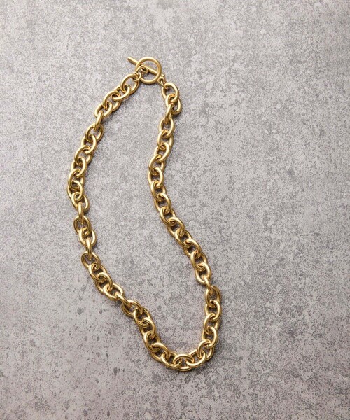 ADAM ET ROPE'(アダムエロペ)の「ボリュームチェーンネックレス(ネックレス・レディース・ゴールド/シルバー・F)」の4枚目の写真