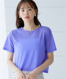 nissen | 大きいサイズ　シアートップス　miclat(Tシャツ/カットソー)