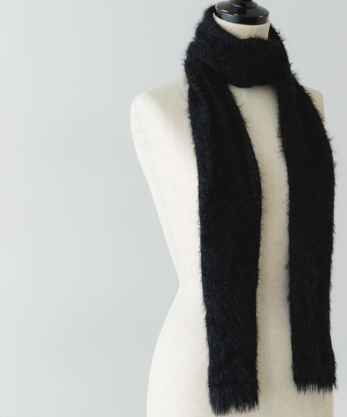 RODE SKO（ロデスコ）の「スリムロングマフラー（マフラー・レディース・BLACK/OFF・one）」の13枚目の写真