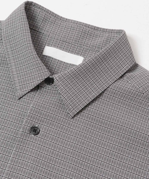 SENSE OF PLACE by URBAN RESEARCH（センスオブプレイスバイアーバンリサーチ）の「マイクロチェックエクストラルーズショートスリーブシャツ（シャツ/ブラウス・メンズ・BLACK/BROWN/GREEN/NAVY/WHITE・M/L）」の8枚目の写真