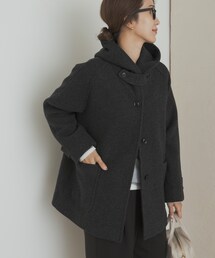 URBAN RESEARCH DOORS | エアリーウールフードコート(その他アウター)