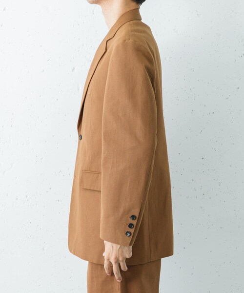 URBAN RESEARCH（アーバンリサーチ）の「semoh　OX Cotton Tailored Jacket（テーラードジャケット・メンズ・BROWN・2）」の3枚目の写真
