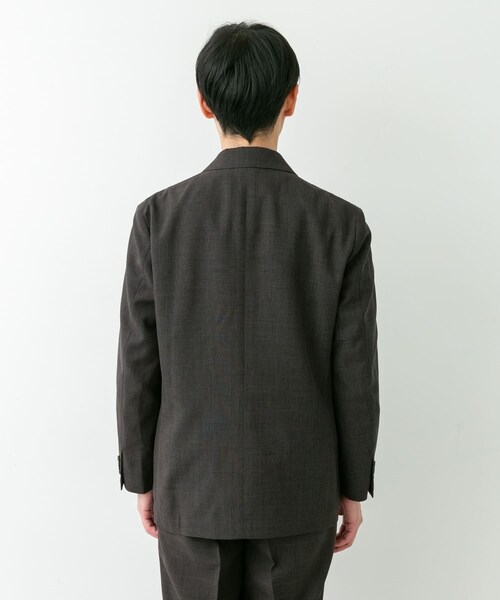URBAN RESEARCH DOORS(アーバンリサーチドアーズ)の「LIFE STYLE TAILOR ウーリーノグレンチェックダブルジャケット(テーラードジャケット・メンズ・BROWN-CH・S/M/L/XL)」の10枚目の写真