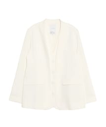 ELENDEEK | LAYERED COLLARLESS JK(ノーカラージャケット)