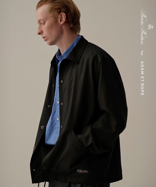 ADAM ET ROPE'(アダムエロペ)の「《別注》【Brooks Brothers/ブルックス ブラザーズ】EX COACH JKT(その他アウター・メンズ・ブラック・L/M/XL)」の9枚目の写真