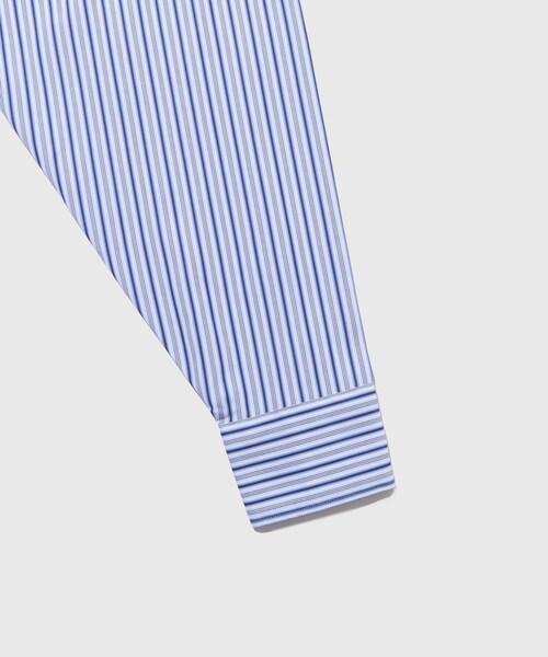ADAM ET ROPE'(アダムエロペ)の「【BASICKS/ベイシックス】2way Thomas Mason Shirt(シャツ/ブラウス・メンズ・ブルー系/サックス・S)」の8枚目の写真