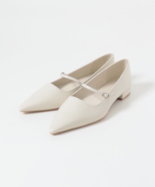 SENSE OF PLACE by URBAN RESEARCH（センスオブプレイスバイアーバンリサーチ）の「『抗菌』ポインテッドフラットパンプス（パンプス・レディース・BLACK/IVORY・S/M/L）」の10枚目の写真