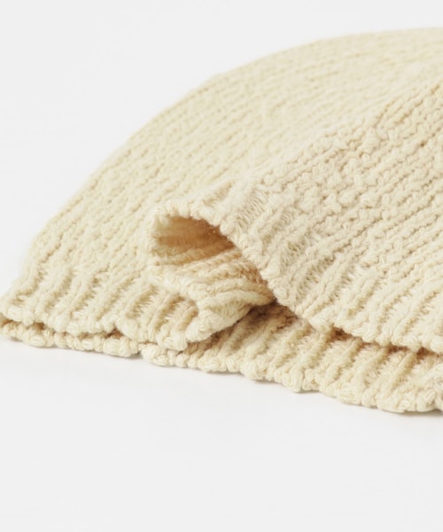KBF（ケイビーエフ）の「スラブニットビーニー（ニットキャップ/ビーニー・レディース・IVORY/BLACK・One）」の5枚目の写真