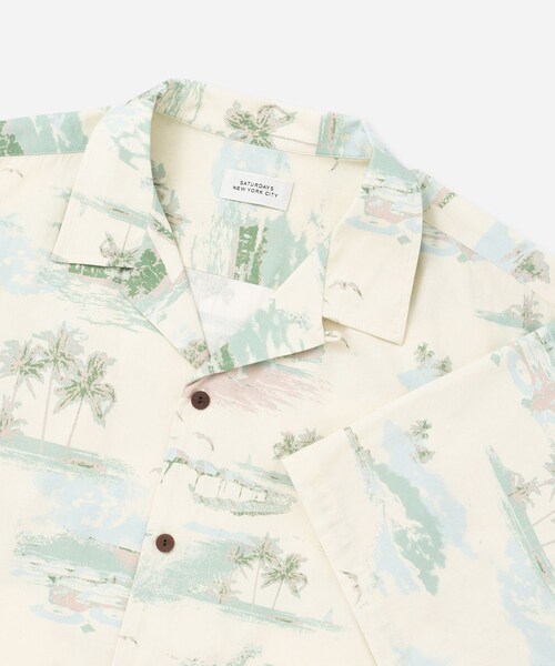 Saturdays NYC(サタデーズ ニューヨークシティ )の「Canty Aloha SS Shirt(シャツ/ブラウス・レディース・キナリ/ダークブラウン・L/M/S/XL)」の19枚目の写真