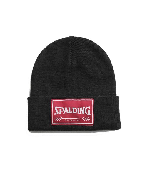ADAM ET ROPE'(アダムエロペ)の「《別注》【SPALDING/スポルディング】KNIT CAP / UNISEX(ニットキャップ/ビーニー・メンズ・ブラック/グレー・F)」の3枚目の写真