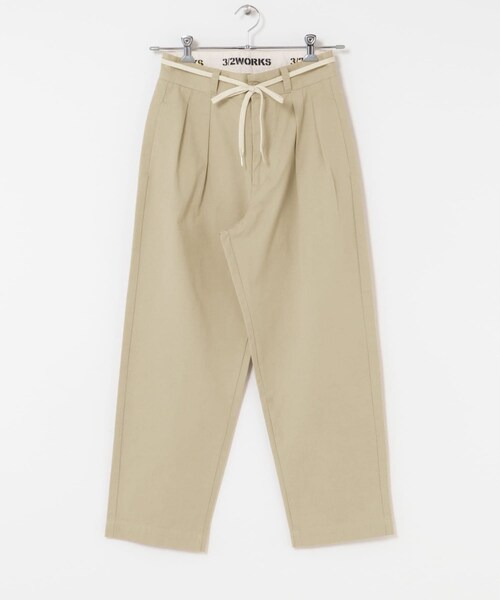 URBAN RESEARCH Sonny Label（アーバンリサーチサニーレーベル）の「3/2WORKS ツータックチノパンツ（チノパンツ・レディース・BEIGE/NAVY・S/M/L）」の14枚目の写真