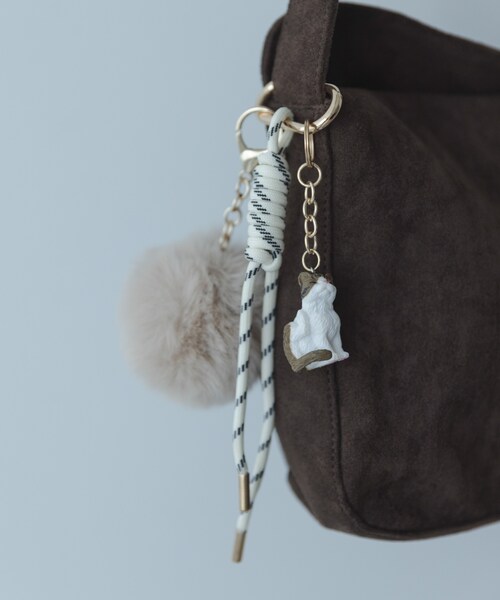URBAN RESEARCH Sonny Label（アーバンリサーチサニーレーベル）の「CAT AND FAKEFUR CHARM（キーホルダー・レディース・ブラウン系/ベージュ系・One）」の2枚目の写真