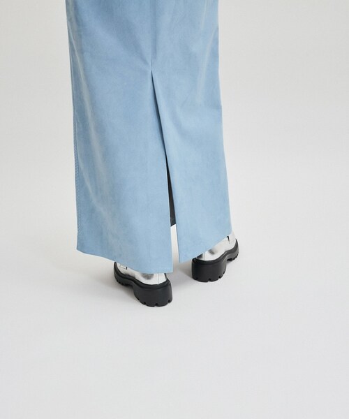 ADAM ET ROPE'(アダムエロペ)の「シンセティックスエードペンシルマキシスカート(スカート・レディース・ダークブラウン系/サックス/ブラック・36/38)」の13枚目の写真