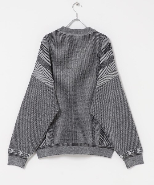 URBAN RESEARCH DOORS（アーバンリサーチドアーズ）の「YASHIKI　SHINRYO CARDIGAN（カーディガン/ボレロ・メンズ・BLACK/MIX GRAY/GREIGE・1/2）」の10枚目の写真