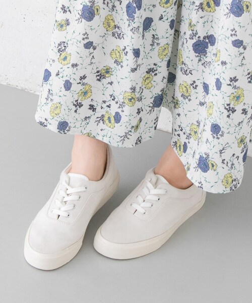 RODE SKO（ロデスコ）の「BO スエード調レースアップスニーカー∴（スニーカー・レディース・SALMON/WHITE/GREIGE・36/37/38）」の11枚目の写真