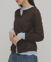 KBF | バイカラーレイヤードカットソー(Tシャツ/カットソー)