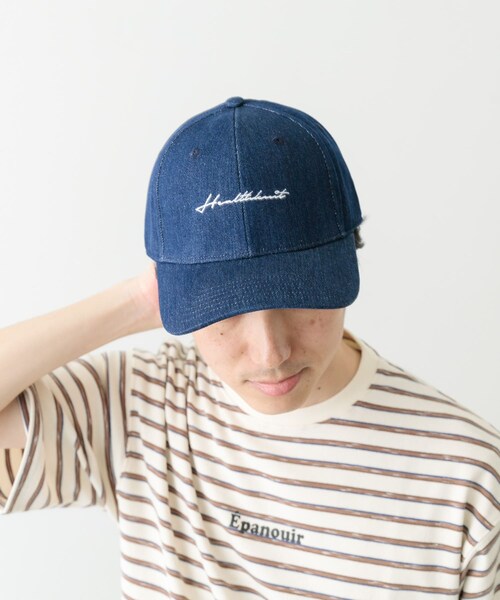 ITEMS URBANRESEARCH（アイテムズ アーバンリサーチ）の「Healthknit　ロゴ刺繍CAP（キャップ・メンズ・INDIGO/BEG/BLK・-）」の14枚目の写真