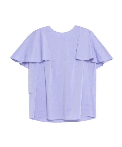 ELENDEEK（エレンディーク）の「CAPE LIKE BL（シャツ/ブラウス・レディース・オフホワイト/ブラック/ブルー・F）」の3枚目の写真