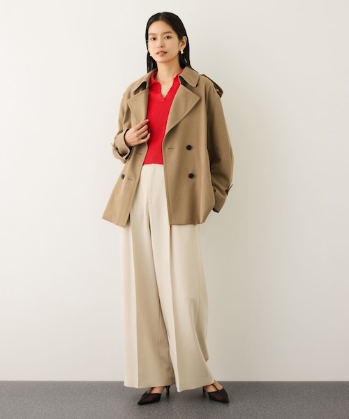 ROPE'(ロペ)の「【MANTECO(マンテコ)】テンセルウールミドル丈トレンチコート(トレンチコート・レディース・ベージュ・F)」の9枚目の写真