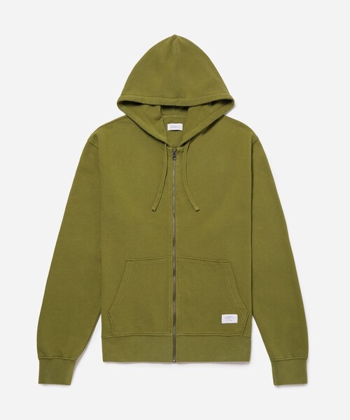 Saturdays NYC（サタデーズ ニューヨークシティ ）の「CANAL PIQUE SWEATSHIRT（パーカー・レディース・オリーブ/クリーム・L/M/S）」の8枚目の写真