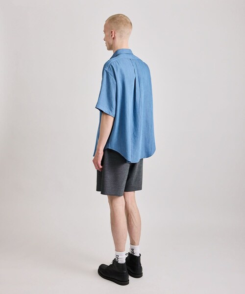 Saturdays NYC(サタデーズ ニューヨークシティ )の「Luca Chambray SS Shirt(シャツ/ブラウス・レディース・ブルー・L/M/S/XL)」の17枚目の写真