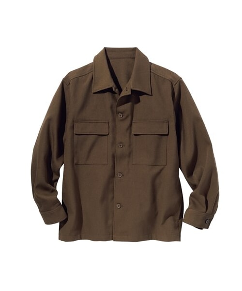 nissen（ニッセン）の「CPOシャツジャケット（ジャケット/アウター・メンズ・ブラウン/黒/ベージュ・M/L/LL/3L/4L/5L/6L/8L/10L）」の18枚目の写真