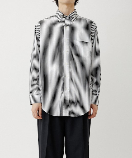ADAM ET ROPE'(アダムエロペ)の「《別注》【Brooks Brothers/ブルックス ブラザーズ】EX NOIR STRIPE BD SHIRTS(シャツ/ブラウス・メンズ・ブラック系・L/M/S)」の6枚目の写真