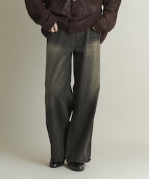 SENSE OF PLACE by URBAN RESEARCH | ヴィンテージライクデニムワイドパンツ(デニムパンツ)