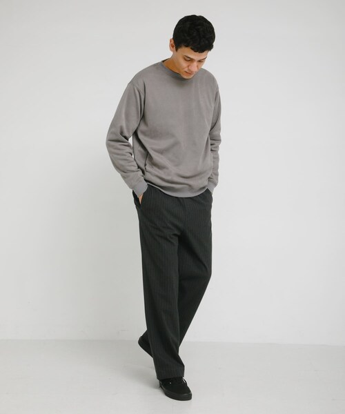 URBAN RESEARCH Sonny Label（アーバンリサーチサニーレーベル）の「クリーミータッチクルーネックプルオーバー（スウェット・メンズ・グレージュ/チャコール/ブルー・M/L/XL）」の17枚目の写真
