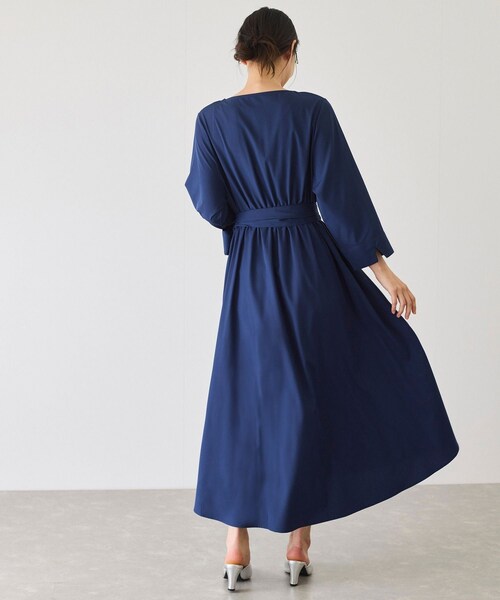 Jayro（ジャイロ）の「ウエストギャザーワンピース（ワンピース・レディース・グリーン/ネイビー/ブルー/ローズピンク・F）」の15枚目の写真