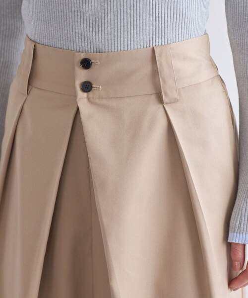 VIS（ビス）の「フロントタックデザインワイドパンツ（その他パンツ・レディース・ライトグレー/ベージュ・M/S）」の22枚目の写真