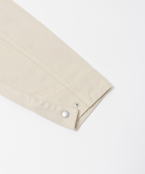 URBAN RESEARCH DOORS（アーバンリサーチドアーズ）の「FORK&SPOON　ガーメントダイツイルジップブルゾン（ブルゾン・レディース・IVORY/CHARCOAL・1）」の15枚目の写真