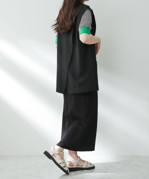 SENSE OF PLACE by URBAN RESEARCH(センスオブプレイスバイアーバンリサーチ)の「スリットペンシルスカート(スカート・レディース・GREIGE/BLACK/BROWN・S/M)」の10枚目の写真