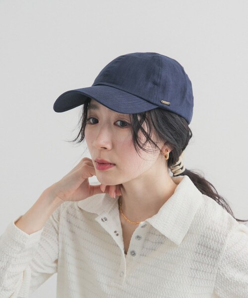 URBAN RESEARCH DOORS（アーバンリサーチドアーズ）の「リネンキャップ（キャップ・レディース・NATURAL/BROWN/NAVY・One）」の12枚目の写真