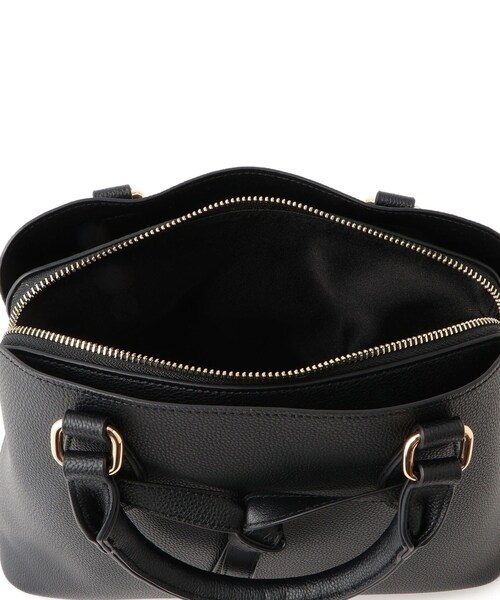 VIS（ビス）の「フロントタイ ブガッティ型ボストンバッグ/2WAY（ボストンバッグ・レディース・ブラック/ベージュ系/レッド・F）」の14枚目の写真