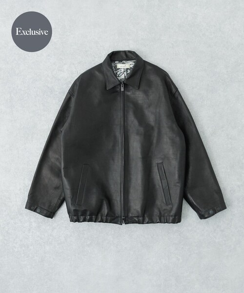 URBAN RESEARCH（アーバンリサーチ）の「『別注』semoh×URBAN RESEARCH　Horse Leather Jacket（テーラードジャケット・メンズ・BLACK・2/3）」の9枚目の写真