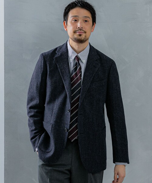 URBAN RESEARCH DOORS（アーバンリサーチドアーズ）の「LIFE STYLE TAILOR　NOVALANツィードジャケット（テーラードジャケット・メンズ・GREEN/NAVY/BROWN・44/46/48/50）」の19枚目の写真