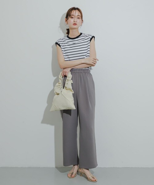 SENSE OF PLACE by URBAN RESEARCH（センスオブプレイスバイアーバンリサーチ）の「ギャザーハンドバッグ（ハンドバッグ・レディース・RED/IVORY/BLACK・one）」の10枚目の写真