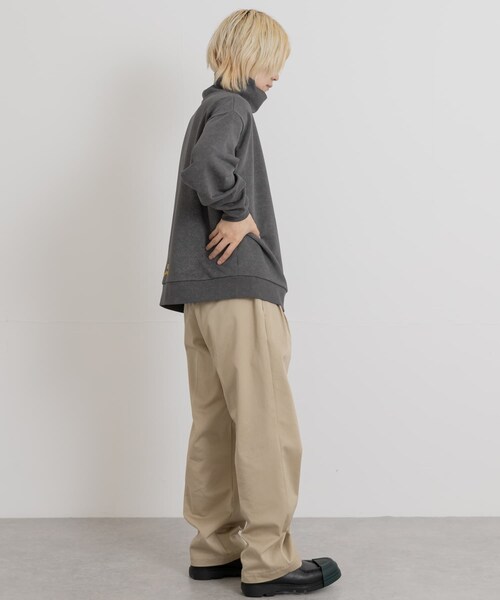 THE GOODLAND MARKET（ザグッドランドマーケット）の「TONY　LA turtle neck fleece SWEAT（スウェット・メンズ・BLK/GRY・M/L）」の18枚目の写真